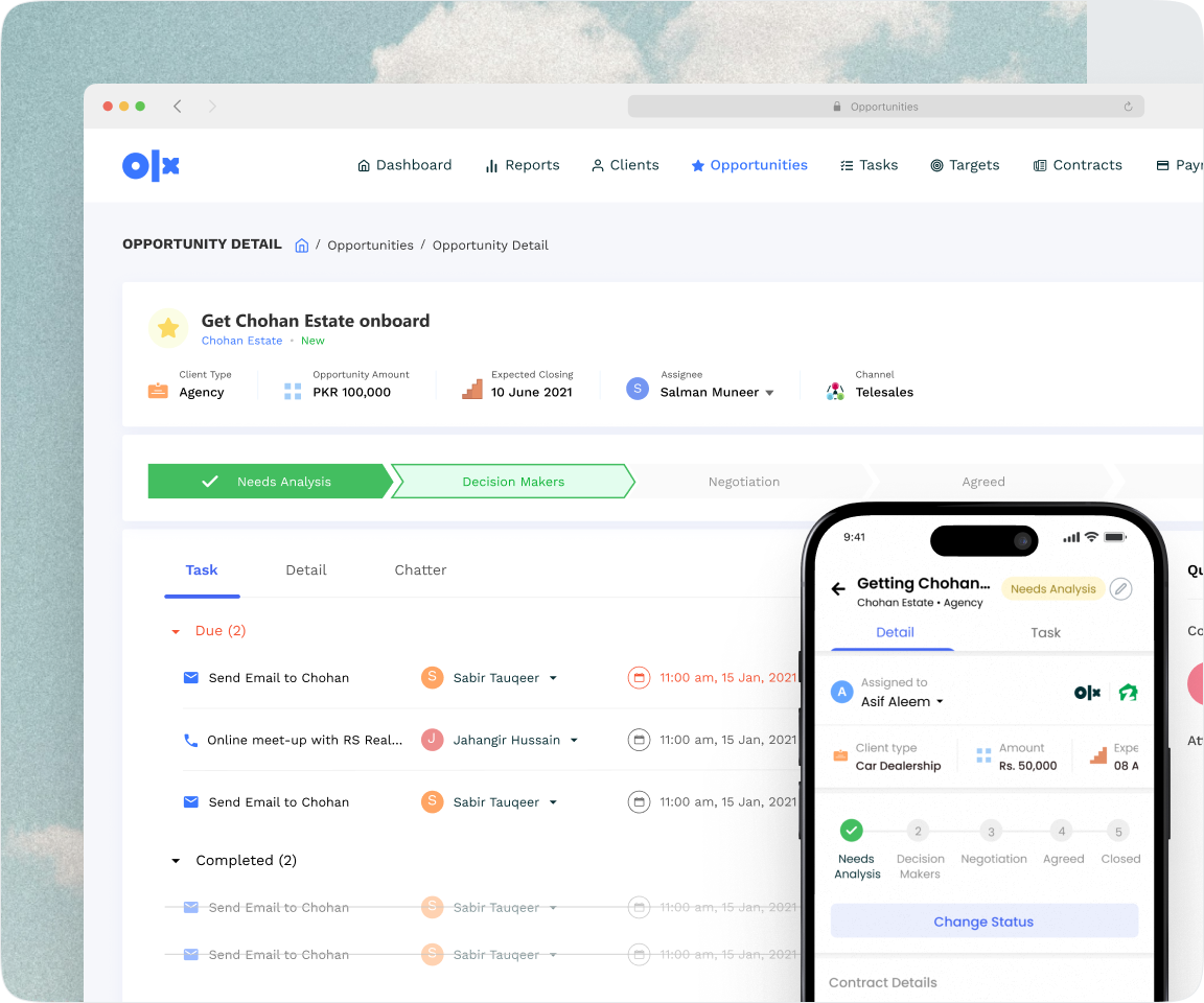 Leads generation CRM for classified